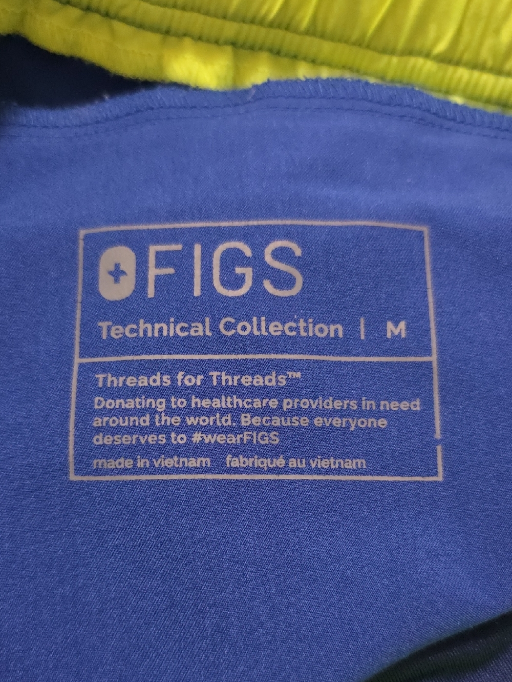 Figs Tansen Jogger Scrub Pants in Electric Blue Size Medium - Picture 3 of 3